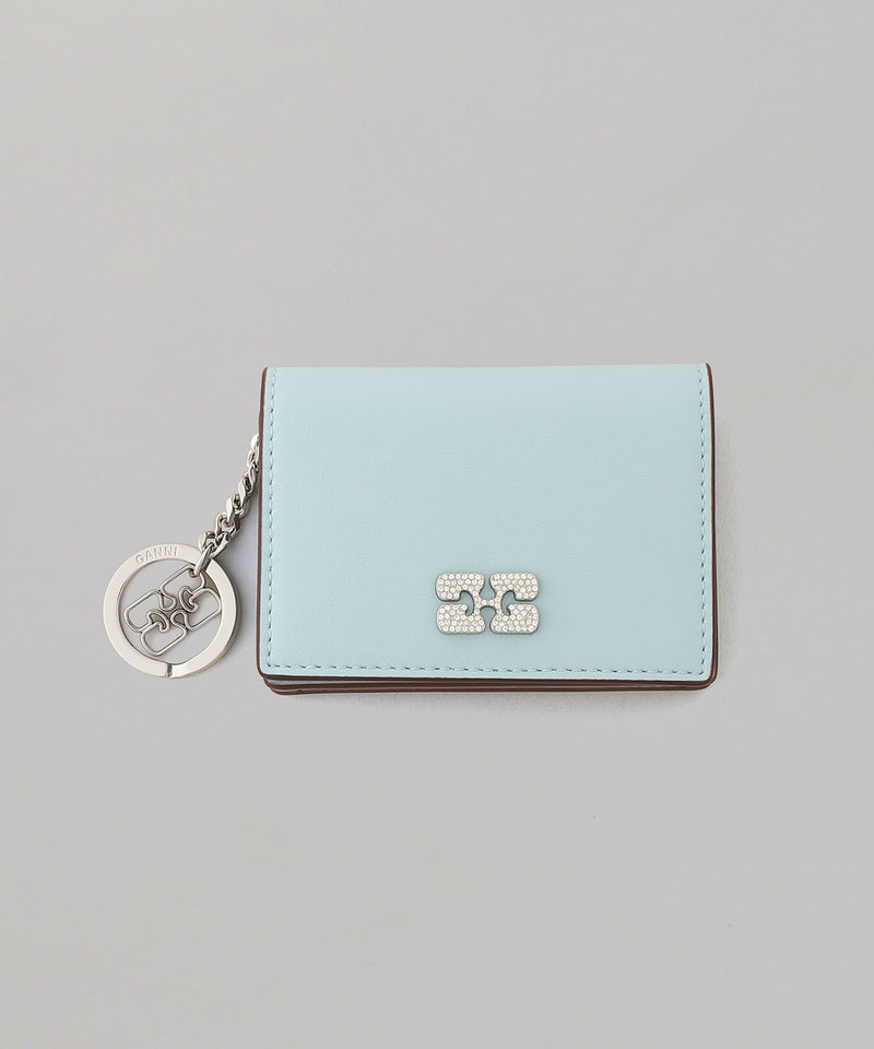 Ganni Bou Flap Card Holder Strass-GANNI-Forget-me-nots Online Store