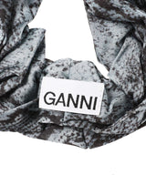 Printed Satin Scrunchie-GANNI-Forget-me-nots Online Store