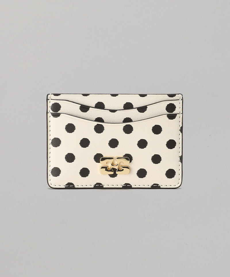 Ganni Bou Card Holder Print Dots-GANNI-Forget-me-nots Online Store