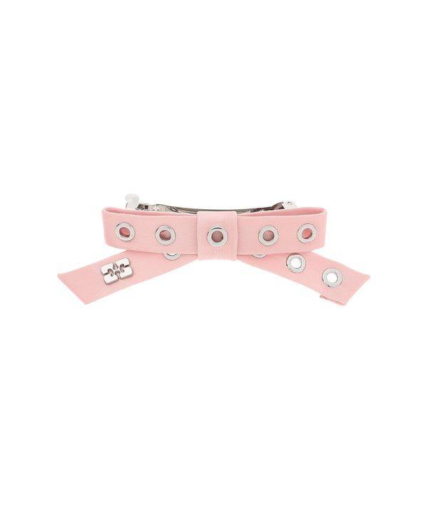 Eyelet Bow Barrette Satin-GANNI-Forget-me-nots Online Store