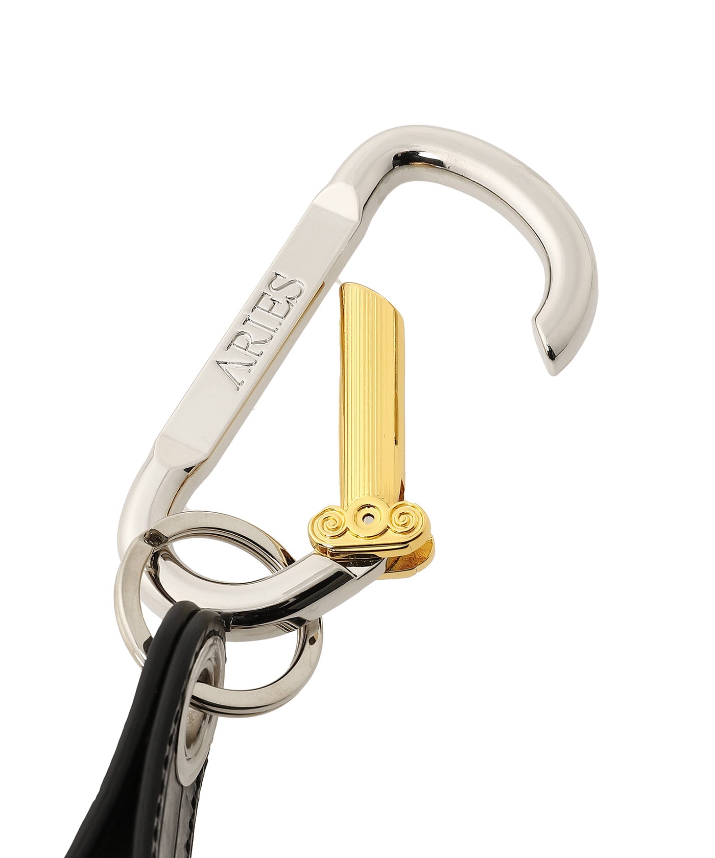 アリーズ(Aries)｜Croc Studded Column Carabiner Keychain