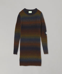 Boucle Space Dye Holey Knit Dress-Aries-Forget-me-nots Online Store
