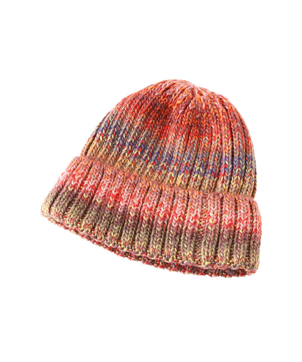 Rib Knit Space Dye Beanie-Aries-Forget-me-nots Online Store