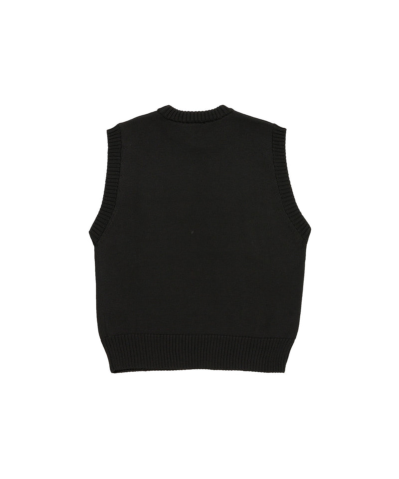 Recycled Reverse Knit Temple Sweater Vest-Aries-Forget-me-nots Online Store