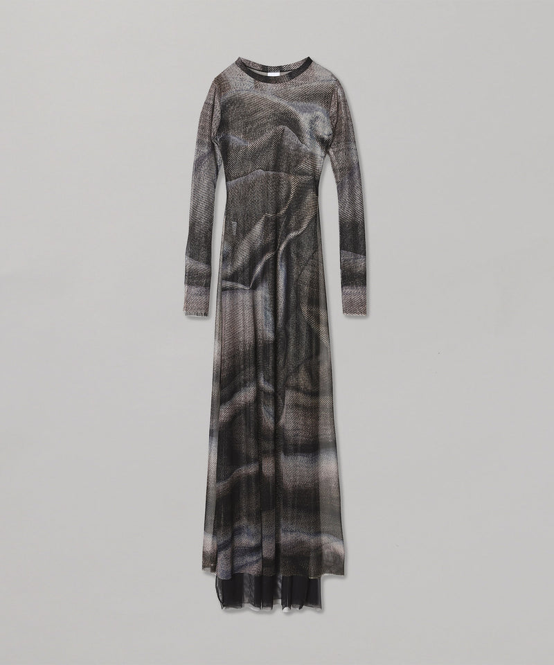 Scent × Cycle Mesh Maxi Dress-Cycle by myob-Forget-me-nots Online Store