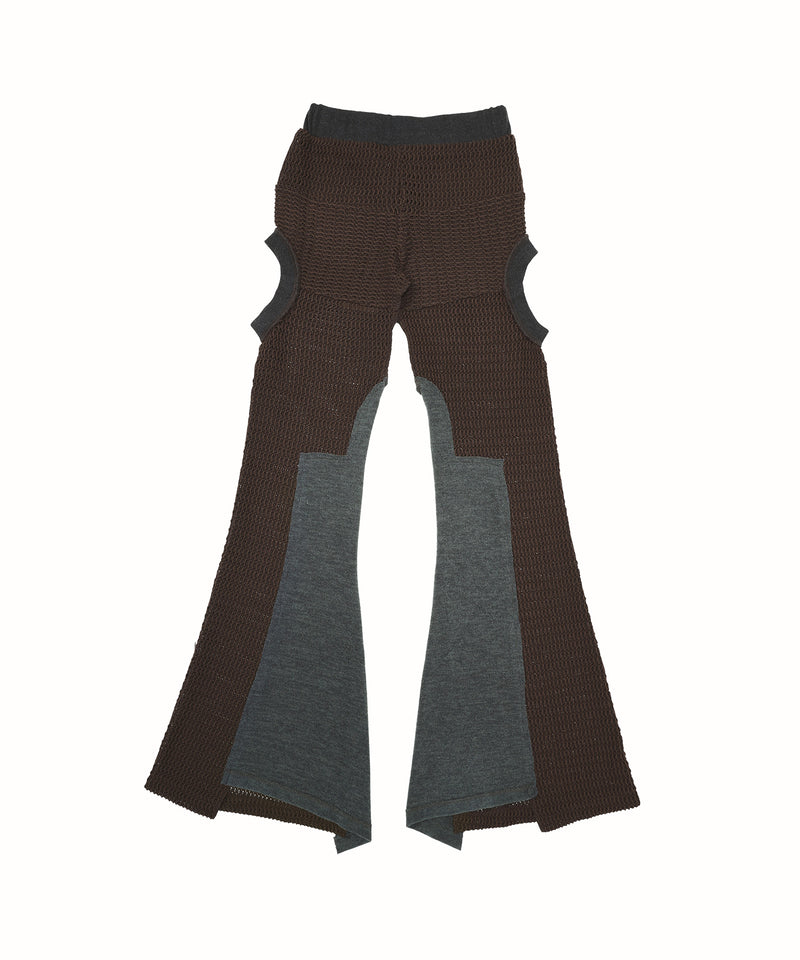 Circle Cut-Out Knit Trousers-Cycle by myob-Forget-me-nots Online Store