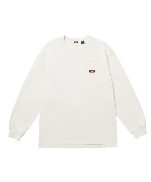 Eco Hybrid Box Logo Embroidery L/S Tee-NANGA-Forget-me-nots Online Store