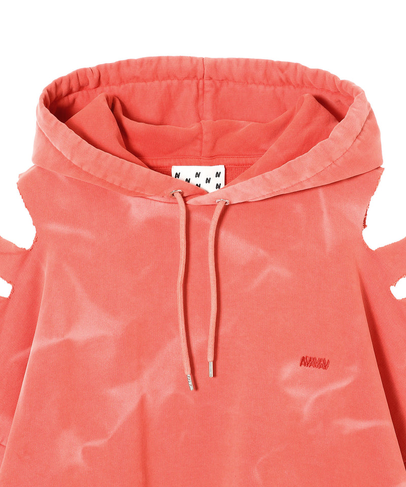 Cut Hoodie Red-AVAVAV-Forget-me-nots Online Store