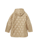 Shiny Quilt Hooded Jacket-GANNI-Forget-me-nots Online Store