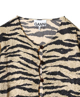 Crinkled Satin Maxi Dress-GANNI-Forget-me-nots Online Store