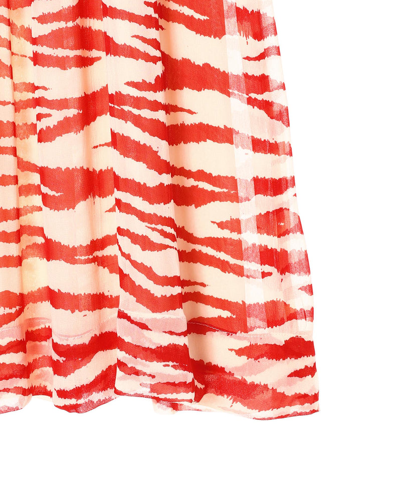 Printed Light Georgette Maxi Smock Skirt-GANNI-Forget-me-nots Online Store