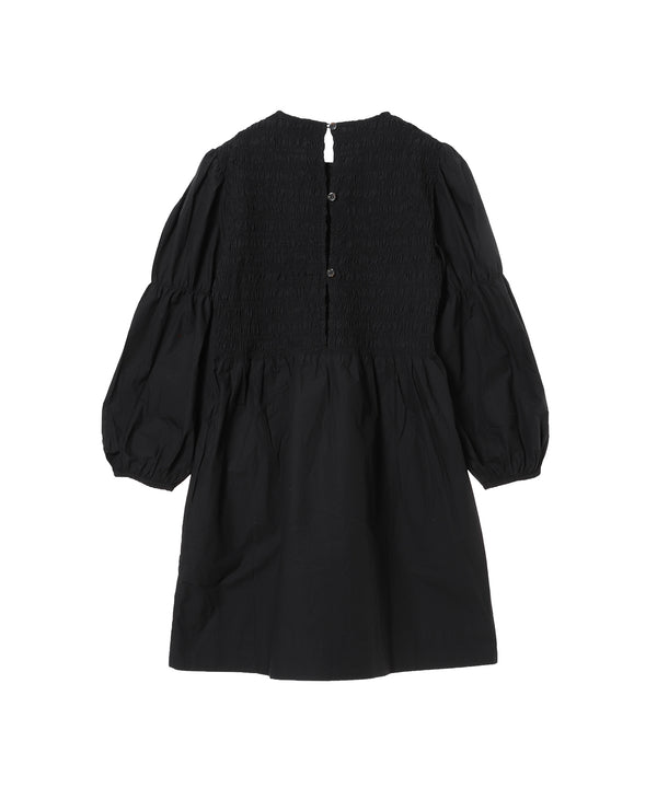Cotton Poplin Mini Smock Dress-GANNI-Forget-me-nots Online Store