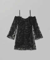 Ribbon Tulle Mini Dress-GANNI-Forget-me-nots Online Store