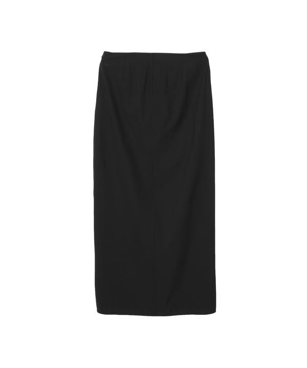 Drapey Melange Midi Skirt-GANNI-Forget-me-nots Online Store