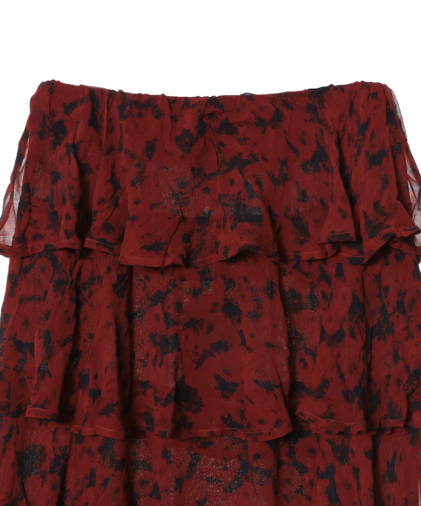 ガニー(GANNI)｜Printed Light Georgette Layer Skirt