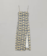 Crinkled Satin Midi Slip Dress-GANNI-Forget-me-nots Online Store