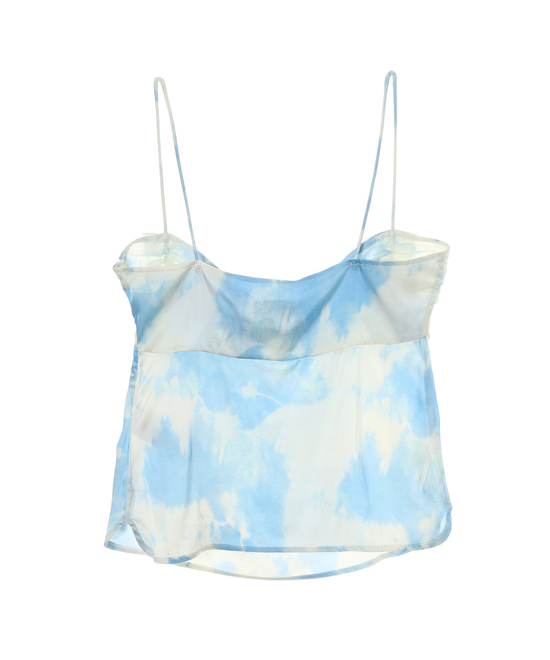 Printed Satin Slip Top-GANNI-Forget-me-nots Online Store