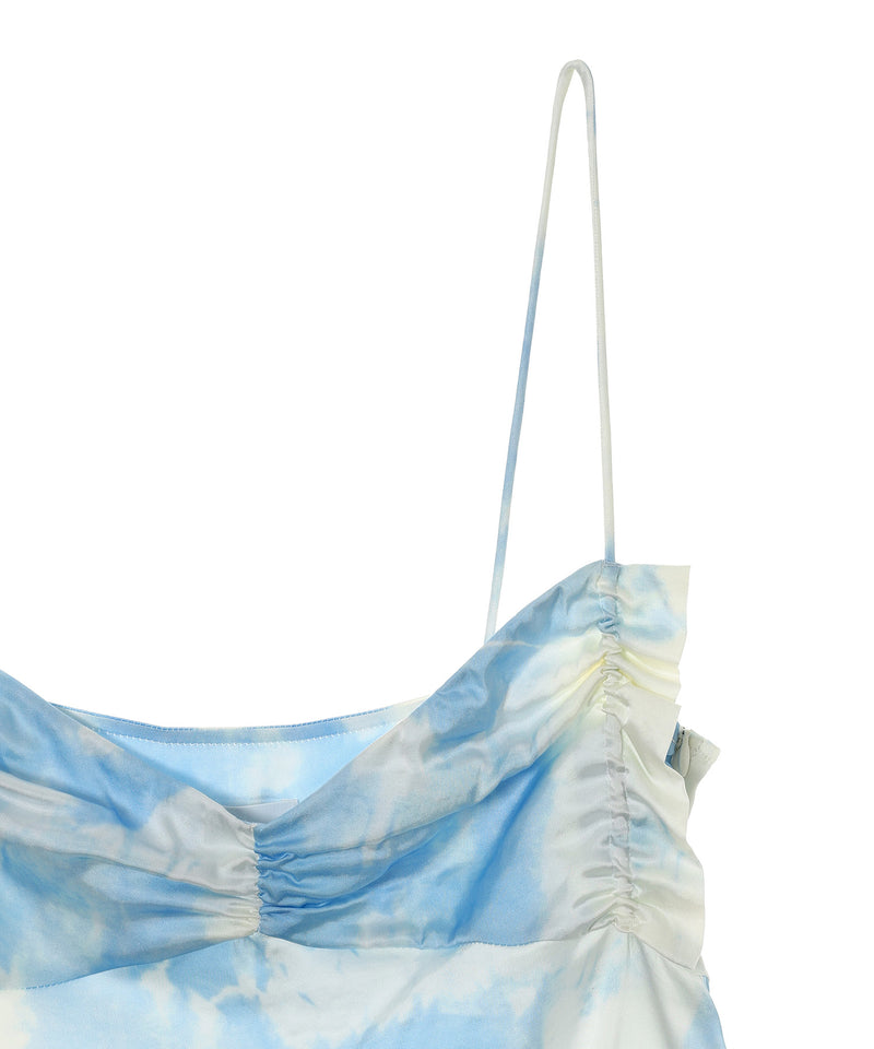 Printed Satin Slip Top-GANNI-Forget-me-nots Online Store