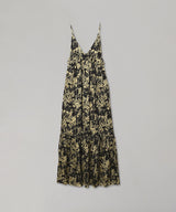 Printed Satin Strap Dress-GANNI-Forget-me-nots Online Store