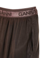 Washed Satin Shorts-GANNI-Forget-me-nots Online Store