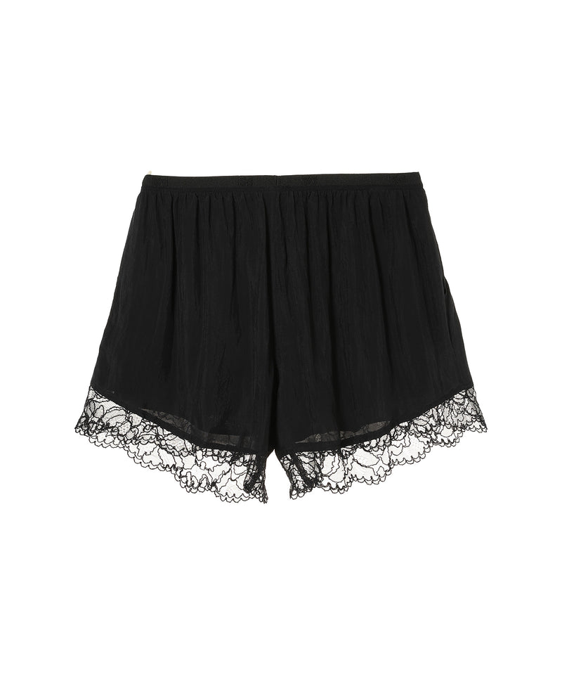 Viscose Habotai Elasticated Shorts-GANNI-Forget-me-nots Online Store