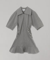 Stripe Suiting Mini Dress-GANNI-Forget-me-nots Online Store