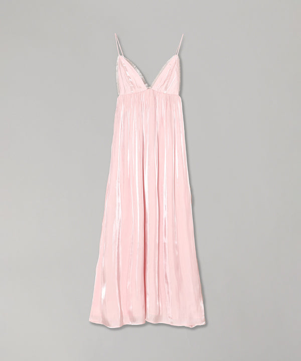 Changeant Satin Strap Dress-GANNI-Forget-me-nots Online Store