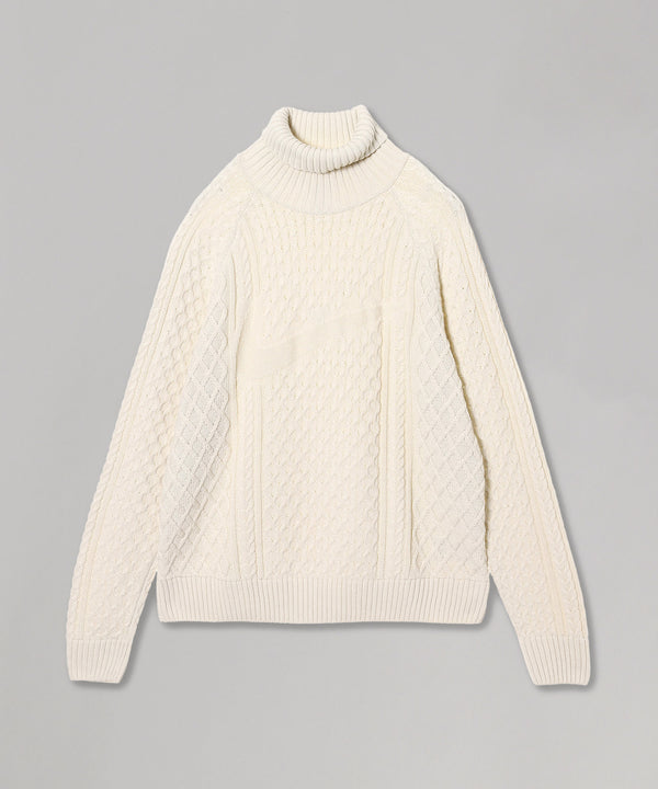 Nike Nl L/S Cable Knit Turtleneck-NIKE-Forget-me-nots Online Store