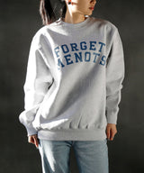 College Logo Crew Neck Sweat-Forget-me-nots-Forget-me-nots Online Store