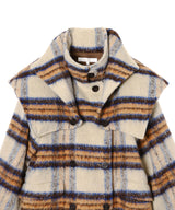 Collar Detachable Coat-Forget-me-nots-Forget-me-nots Online Store
