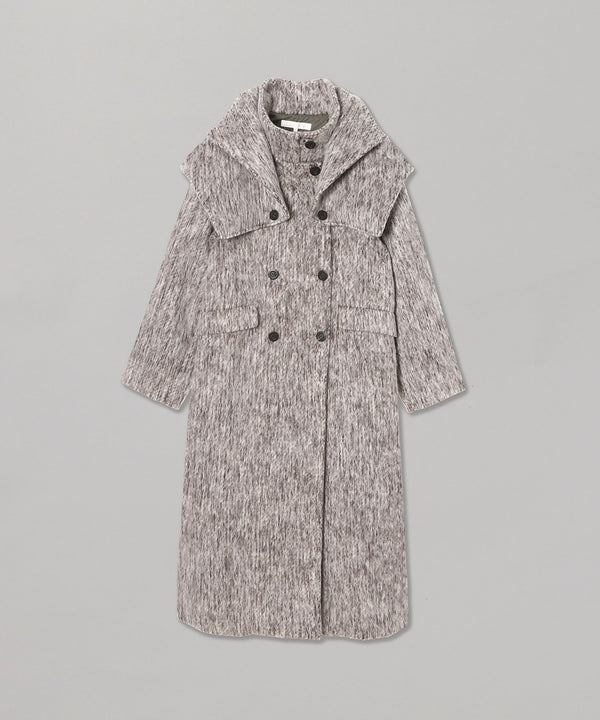 Collar Detachable Coat-Forget-me-nots-Forget-me-nots Online Store