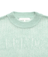 Mesh Loose Crew Neck Knit-Forget-me-nots-Forget-me-nots Online Store