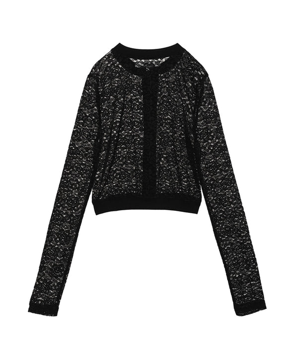 Cropped Lace Cardigan