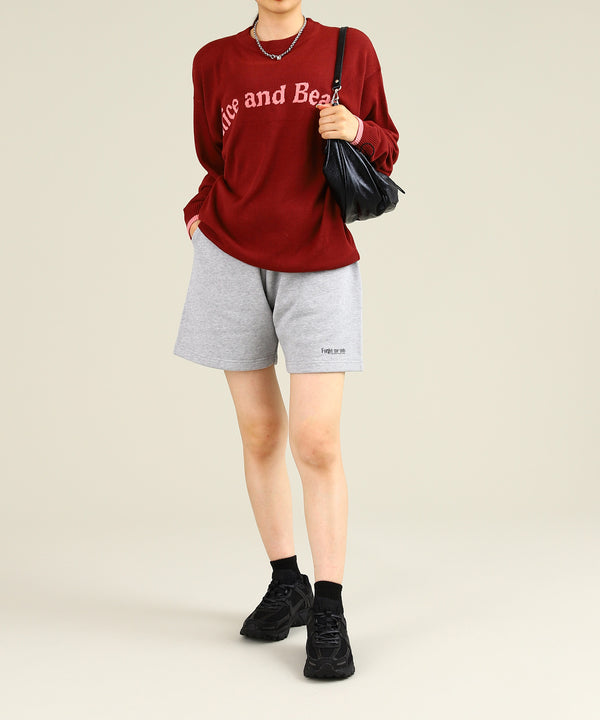 ＜Sale＞Rice And Beans Knitted Jumper-Positive Message-Forget-me-nots Online Store