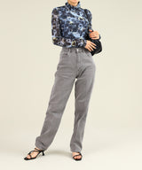 Pigment Dyeing Denim Pants-Forget-me-nots-Forget-me-nots Online Store