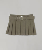 Pleats Mini Skirt-Forget-me-nots-Forget-me-nots Online Store