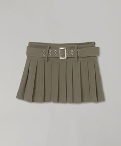 Pleats Mini Skirt-Forget-me-nots-Forget-me-nots Online Store