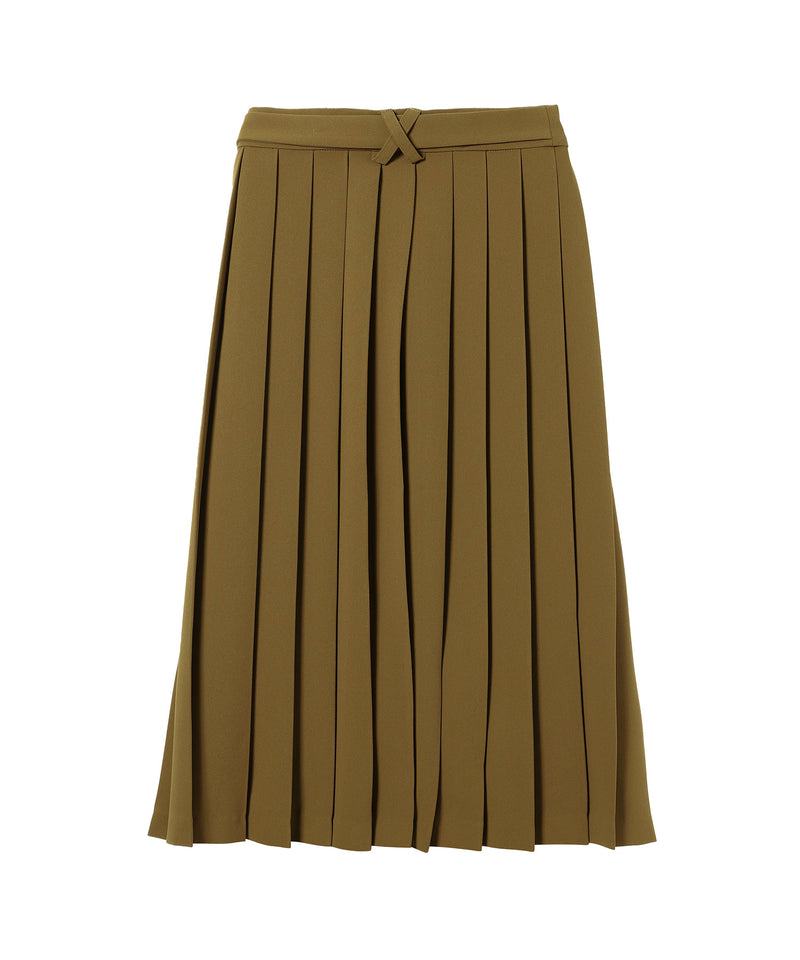 Pleats Wrap Skirt-Forget-me-nots-Forget-me-nots Online Store