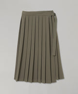 Pleats Wrap Skirt-Forget-me-nots-Forget-me-nots Online Store