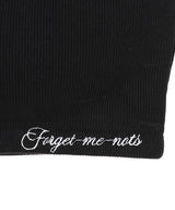 Rib Bandeau Bra-Forget-me-nots-Forget-me-nots Online Store
