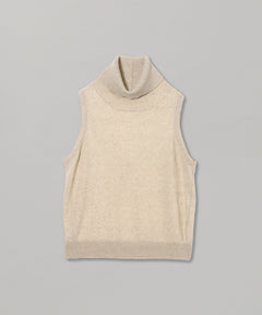 High Neck Sleeveless Knit-Forget-me-nots-Forget-me-nots Online Store