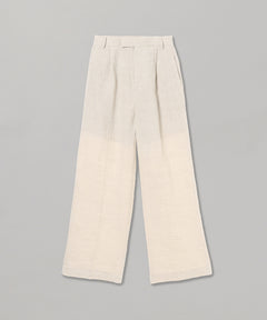 Linen 2Tuck Slacks-Forget-me-nots-Forget-me-nots Online Store
