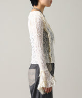 Lace Long Sleeve Blouse-Forget-me-nots-Forget-me-nots Online Store