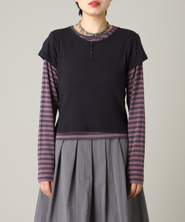 Layered Tee-Forget-me-nots-Forget-me-nots Online Store