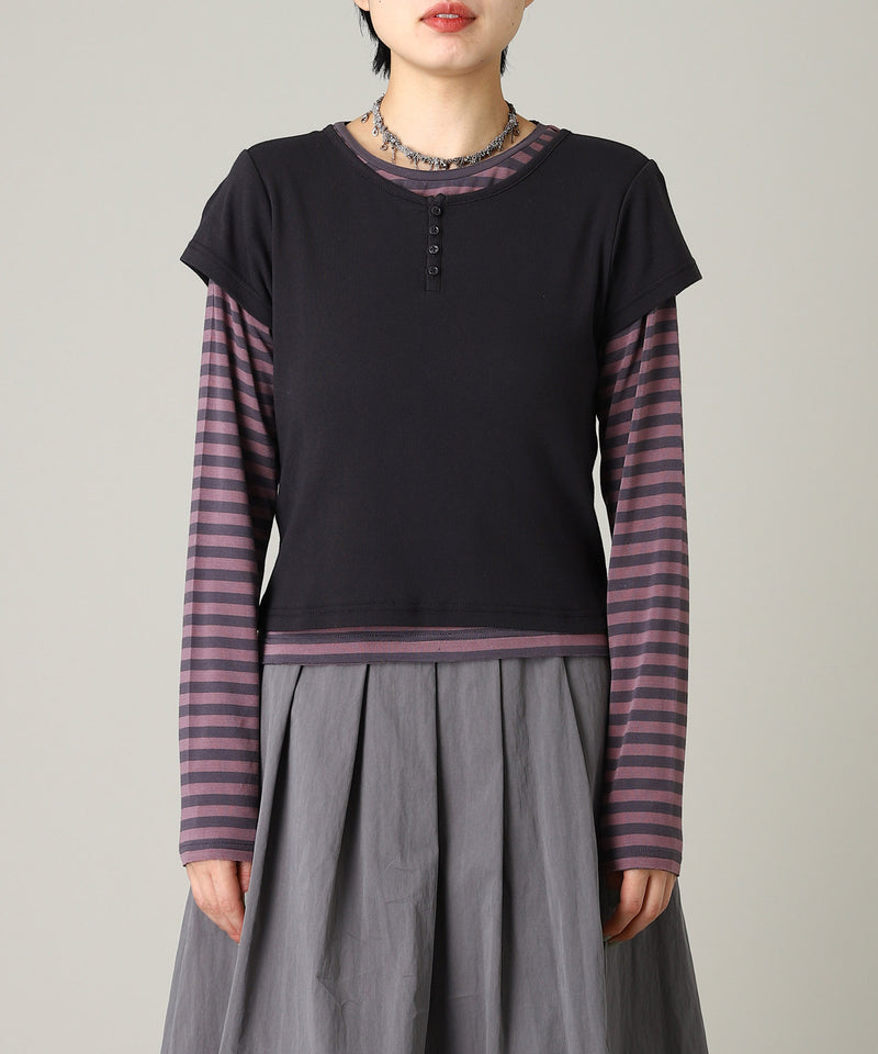 Layered Tee-Forget-me-nots-Forget-me-nots Online Store