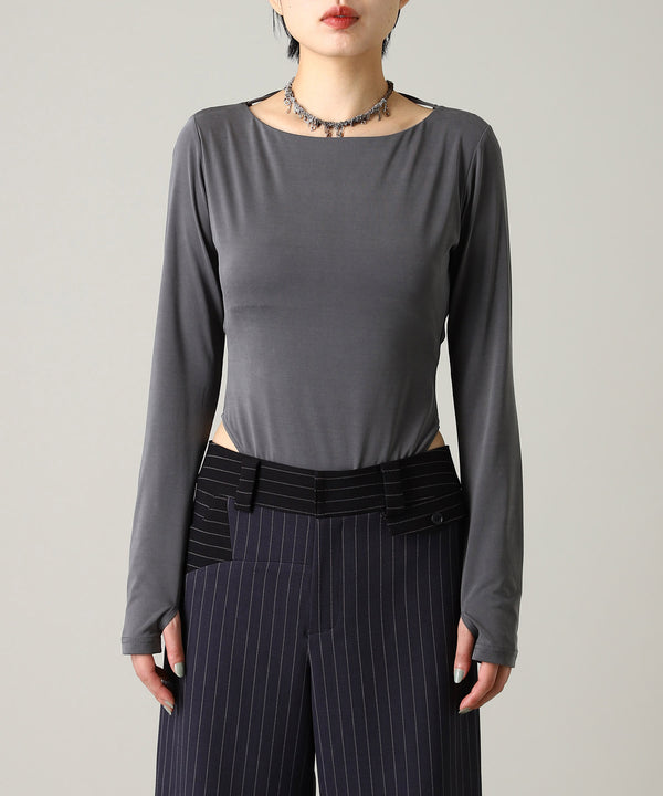 Back Open Body Suite-Forget-me-nots-Forget-me-nots Online Store