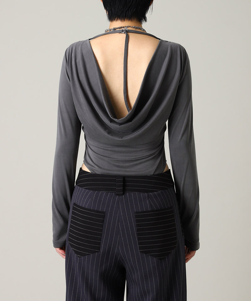 Back Open Body Suite-Forget-me-nots-Forget-me-nots Online Store