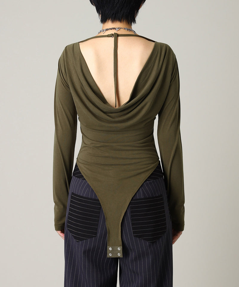Back Open Body Suite-Forget-me-nots-Forget-me-nots Online Store