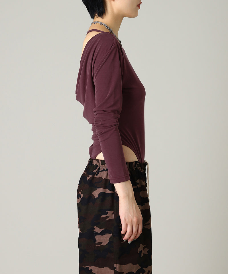 Back Open Body Suite-Forget-me-nots-Forget-me-nots Online Store