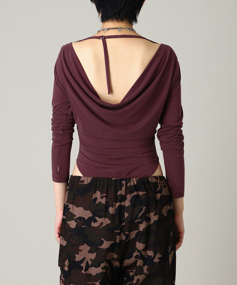 Back Open Body Suite-Forget-me-nots-Forget-me-nots Online Store